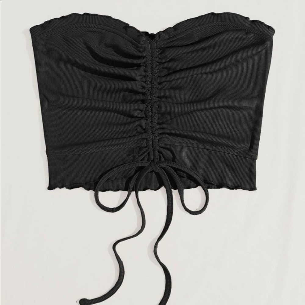 Ribbed tube top